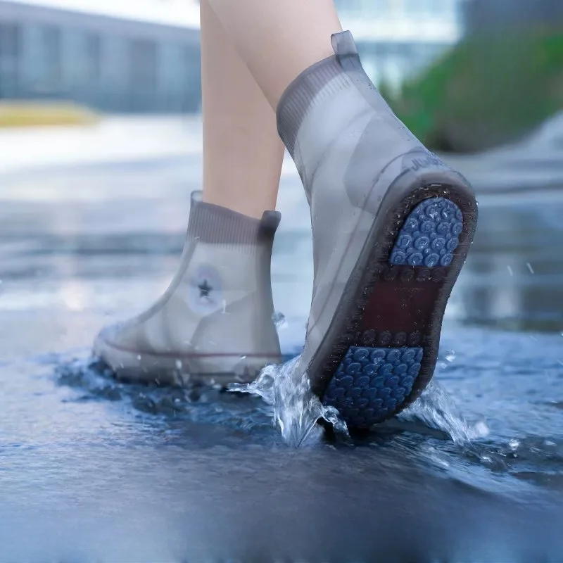unisex-thickened-silicone-shoe-covers-waterproof-anti-slip-wear-resistant-rain-boots-suitable-for-children-and-adults-durable