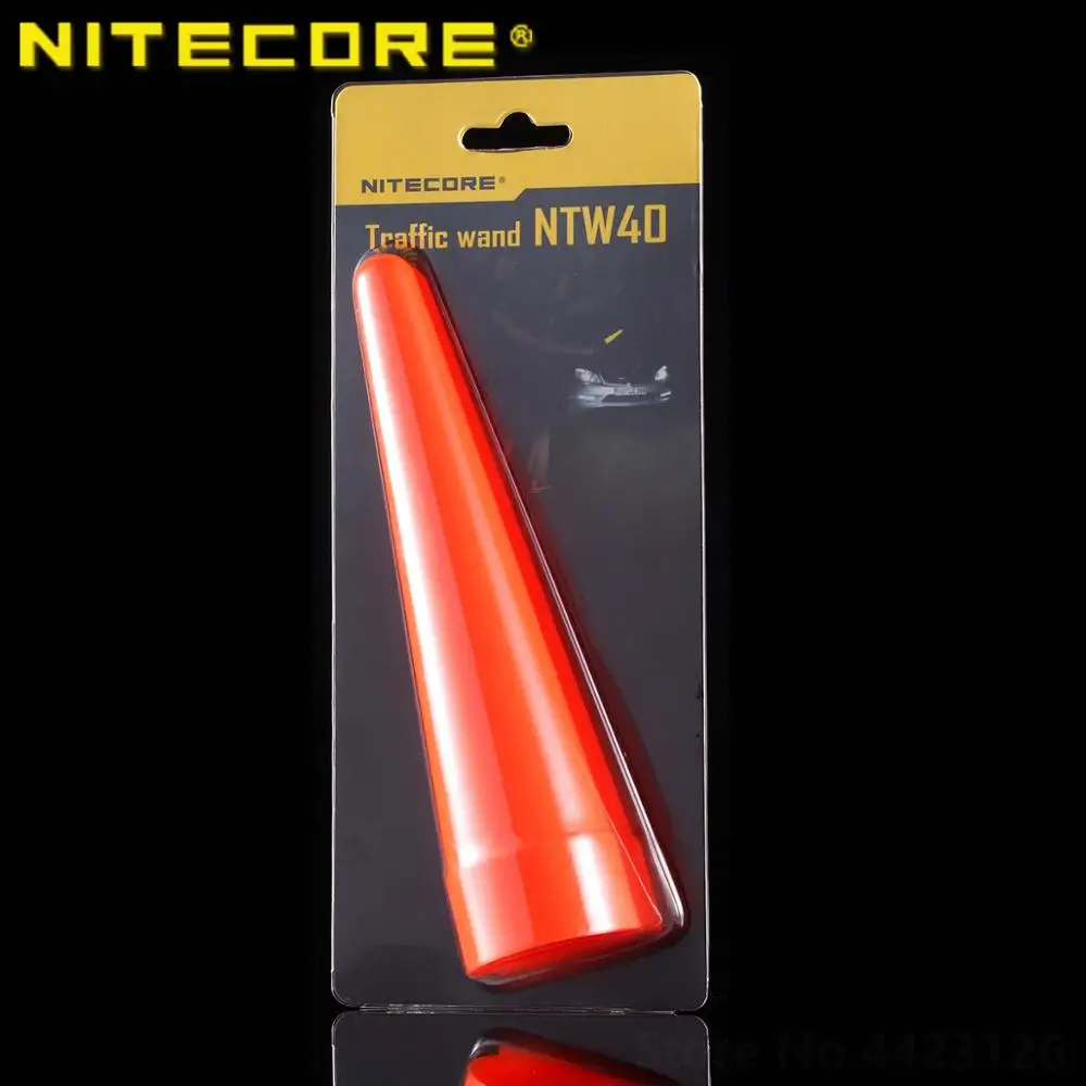 Nitecore NTW40 Led light Diffuser Traffic Wand Cone Tip For MH25 P25 Flashlight Torch With Head Of 40mm Lighting Accessories