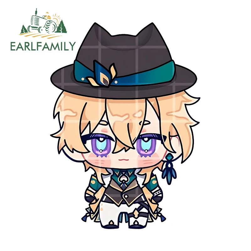 

EARLFAMILY 13 см для Робина гепарда Landau Aventurine Chibi милые автомобильные наклейки солнцезащитные устойчивые к царапинам наклейки водонепроницаемые автомобильные товары