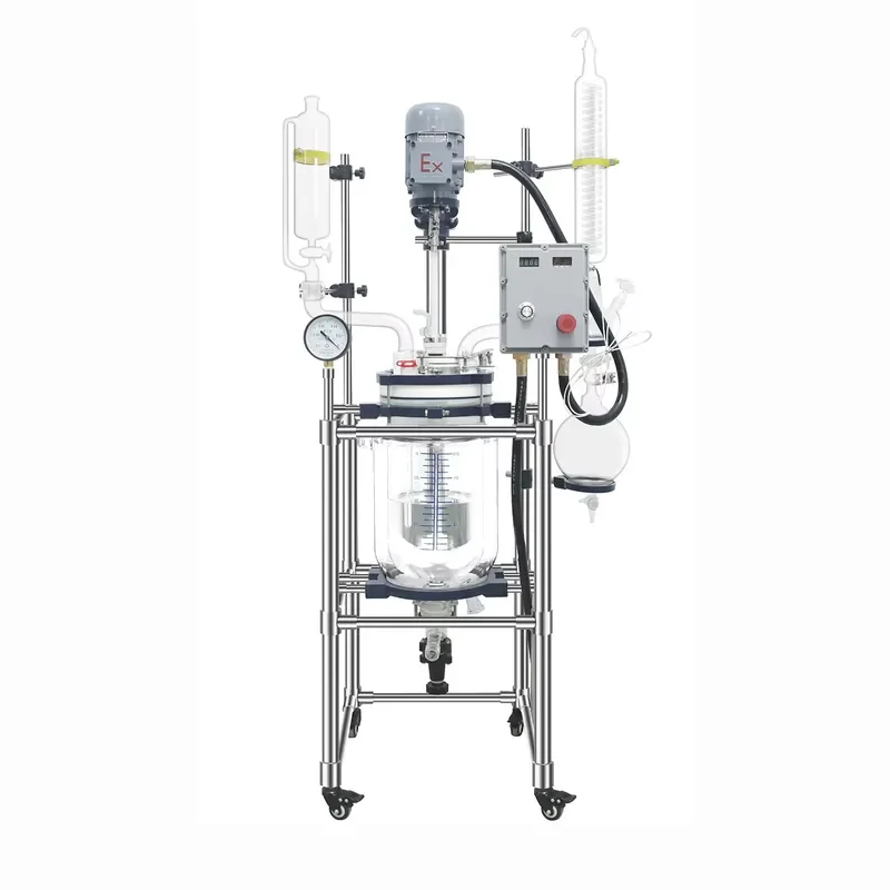 i Double-layer Glass Reactor Laboratory Electric Heating High Temperature Chemical Industry