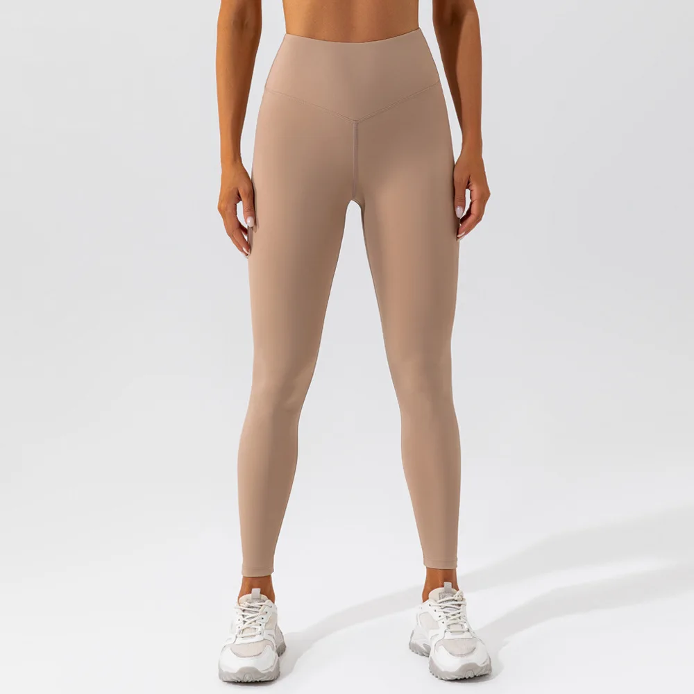 2023 New Design High Waist Female Yoga Leggings Suit Soft And Stretchy Sports Pants Running Wear Outside Sportswear