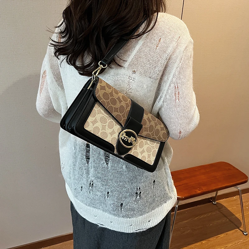 

Шикарная сумка-мессенджер для женщин, кожаная внешняя сумка через плечо, удобный элегантный стиль, известные дизайнерские сумки