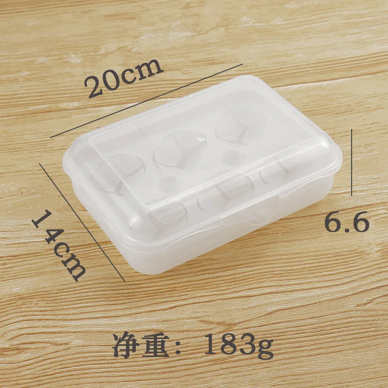 

6-Count Egg Storage Container Portable Plastic Holder for Refrigerator Picnic Camping Organizer Case Picnic Egg Storage Case