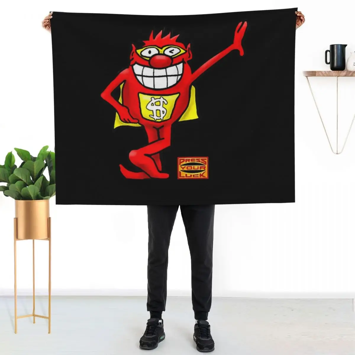 BUZZR Press Your Luck Whammy Throw Blanket Vintage wednesday For Sofa Thin Thermal Decorative Throw Sofa Throw Blankets