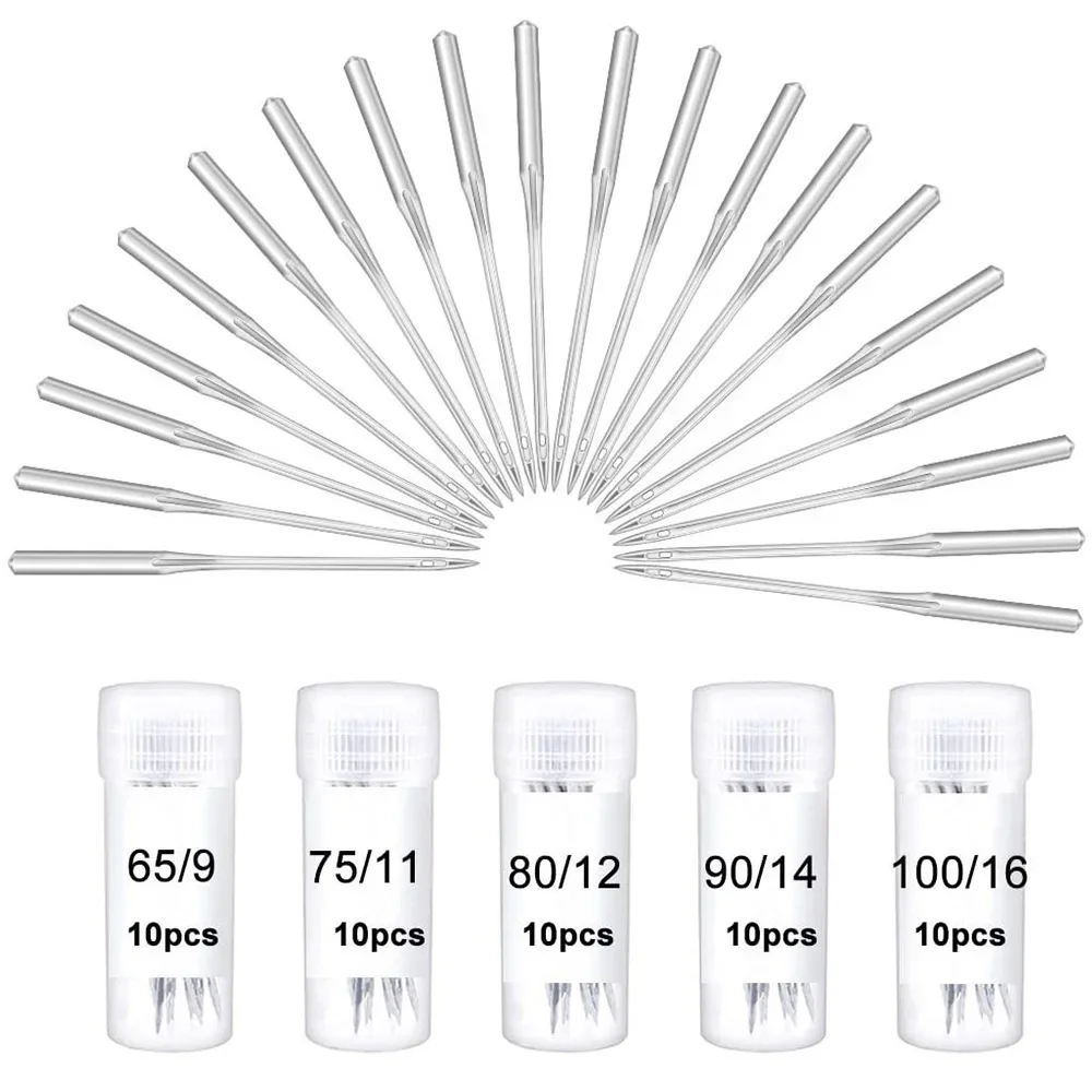 10Pc Household Sewing Machine Needles Kit Packing #9 #11 #12 #14 #16 #18 for Old Type Janome Sewing MachineSinger Brother Sewing
