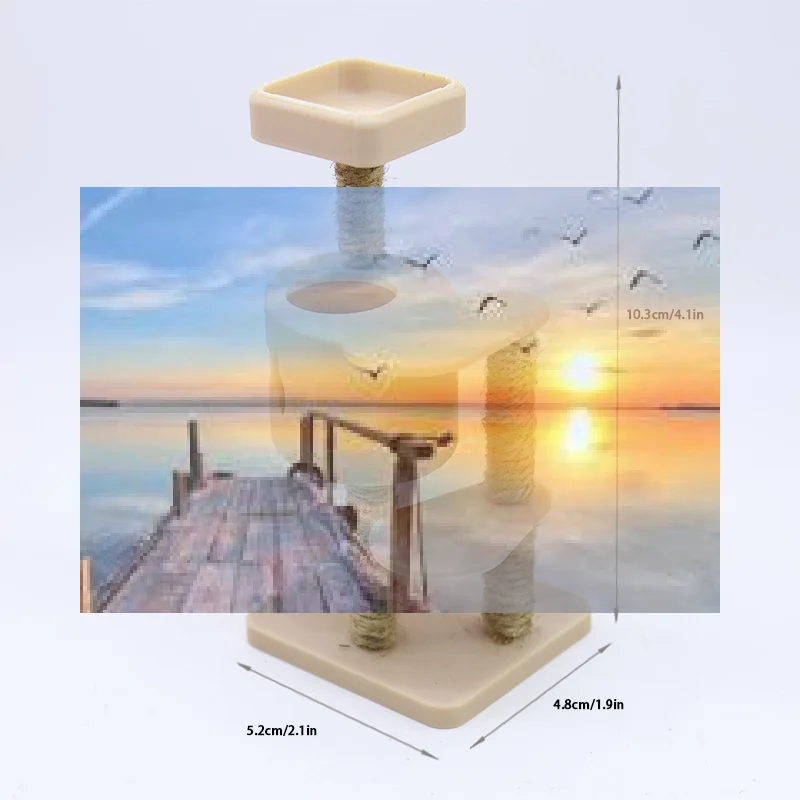 

Миниатюрная мебель для кукольного домика, аксессуары, реквизит для микросцен, модель имитации кошачьей лазалки для кукольного домика 1/12