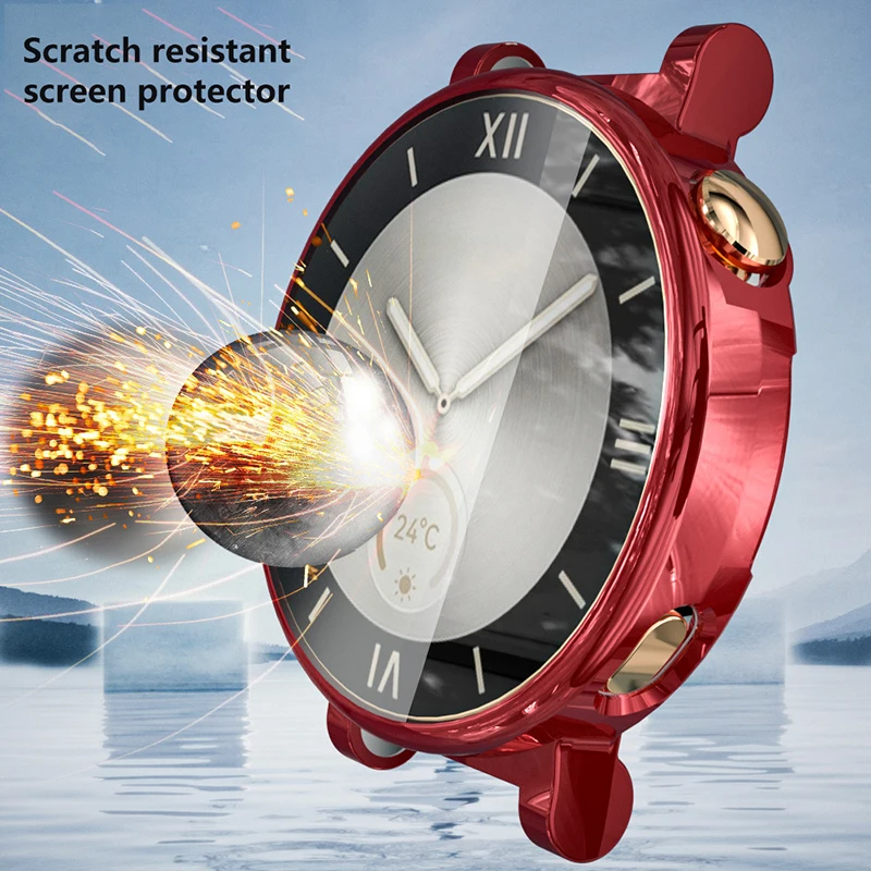 Protective Case For Huawei Watch GT4 41mm 46mm Screen Protector Shell All-Inclusive Watch Case For Huawei Watch GT4 Plated Cover