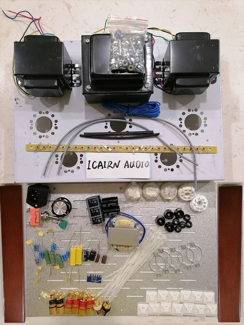 2020 Nobsound Home Audio Single End 5U4G+EL34-B+6H9C Tube Amplifier DIY Kits Stainless Steel Case Power Ouput 13W*2 AC110V/220V