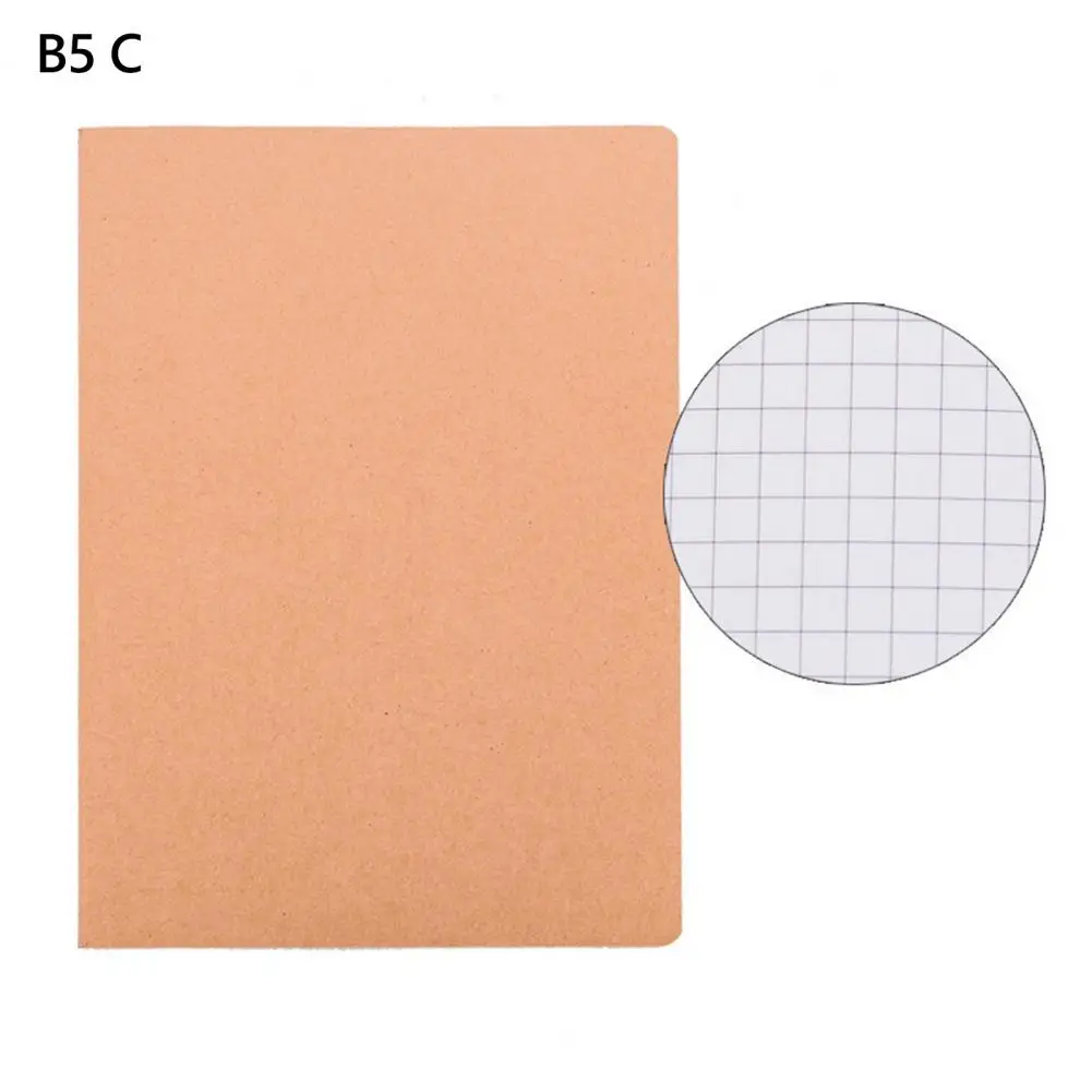 Cuaderno A4/a5/b5 con papel Beige, cuaderno de encuadernación de costura, cuaderno de papel Kraft Vintage, A4/a5/b5, cuaderno grueso a Prueba de tinta para estudiantes