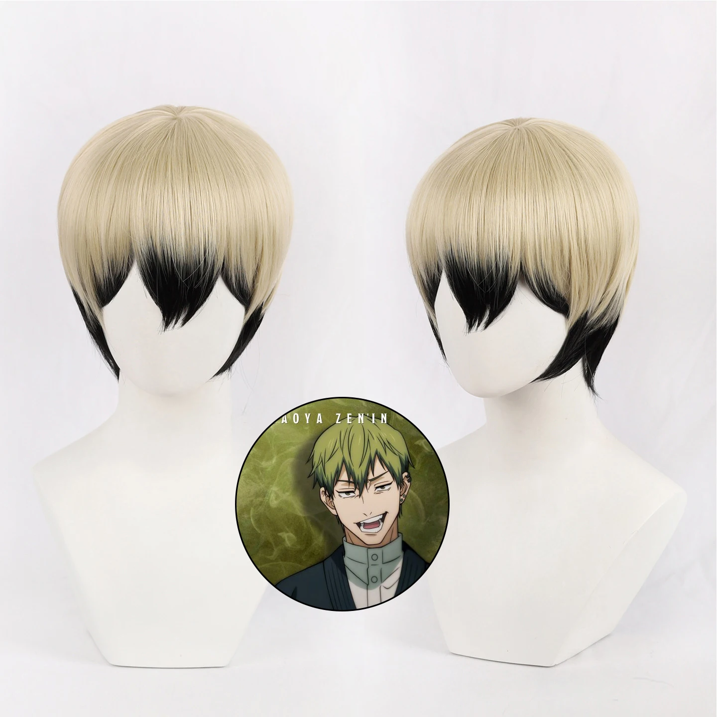 

Anime Jujutsu Kaisen Zenin Naoya Cosplay Wig High Temperature Wire Hair With Wig Cap For Men