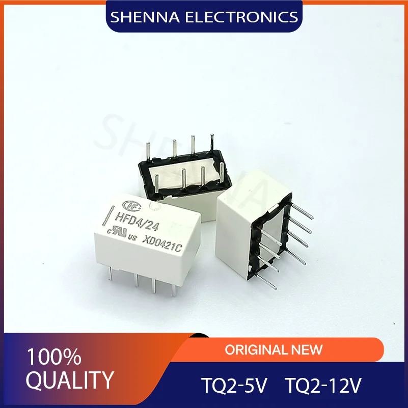 10PCS/Lot HFD4/12 macro single steady-state signal relay Dual in-line HFD4/5 two-group conversion 8-pin HFD4/24