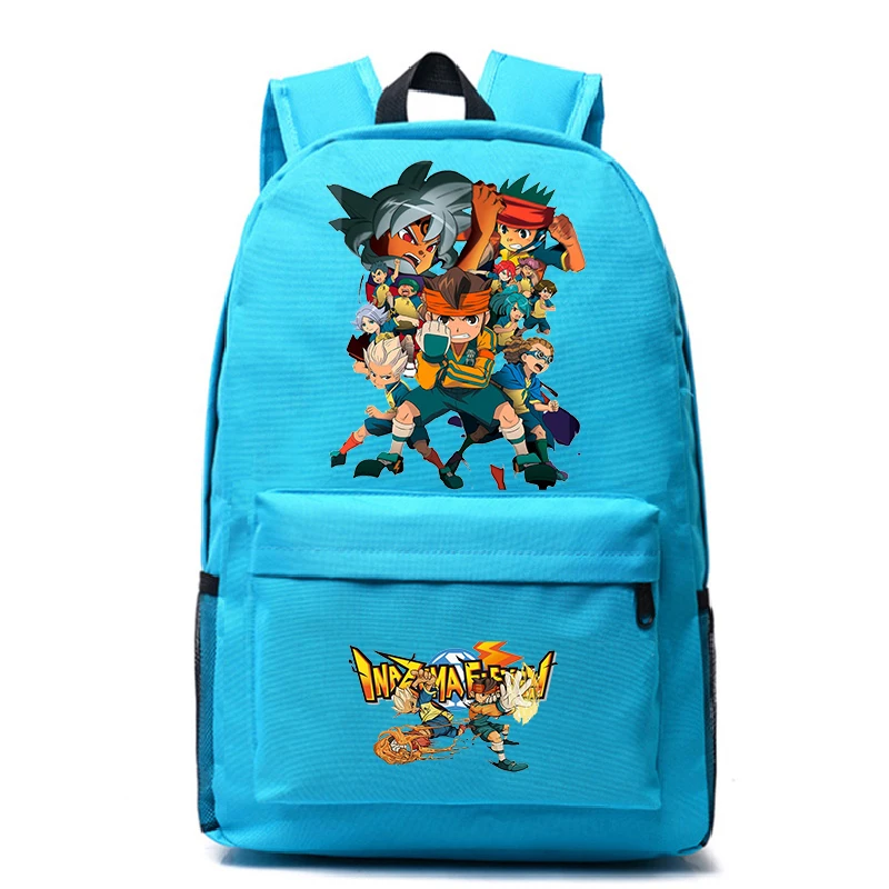 

Inazuma Eleven Go Pattern Backpack Travel Rucksack Women Men Cartoon Large Capacity Student Shoulders Bag Outdoor Travel Bagpack