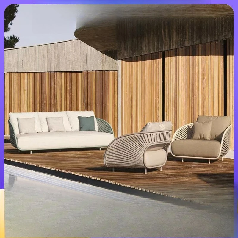 

Compact Versatile Customizable Nordic Outdoor Sofa