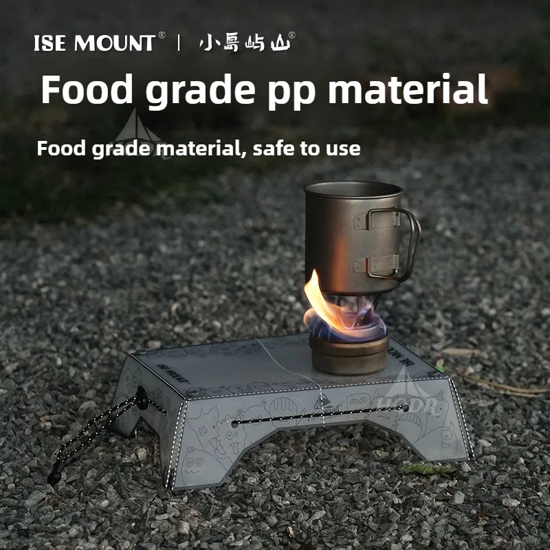 Mini tavolo pieghevole ultraleggero Vassoio da tavolo da campeggio in PP per uso alimentare portatile per campeggio Escursionismo Pesca BBQ Picnic Attrezzatura da pranzo all'aperto