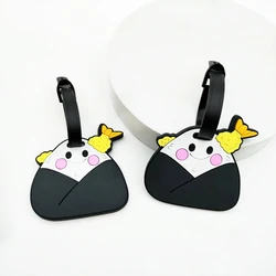 2pcs Cute Zongzi Food Luggage Tag Hanging Tag Airport Loss Prevention ID Card Must be used by men and women on business trips