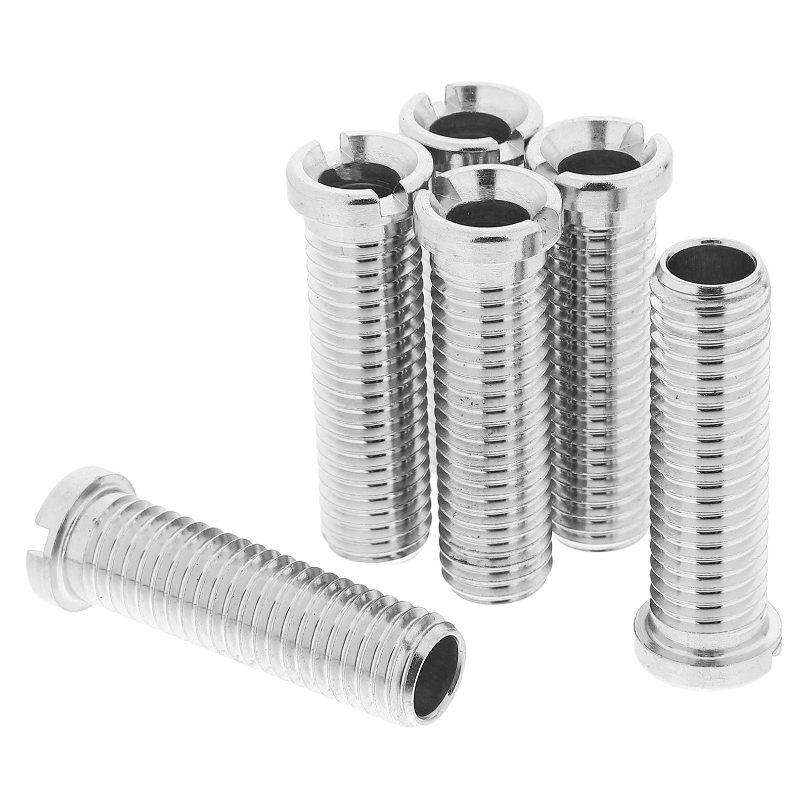 

6pcs Stainless Steel Sink Basket Filter Screw Durable Kitchen Strainer Connector Threaded Basin Waste Clog Prevention Easy
