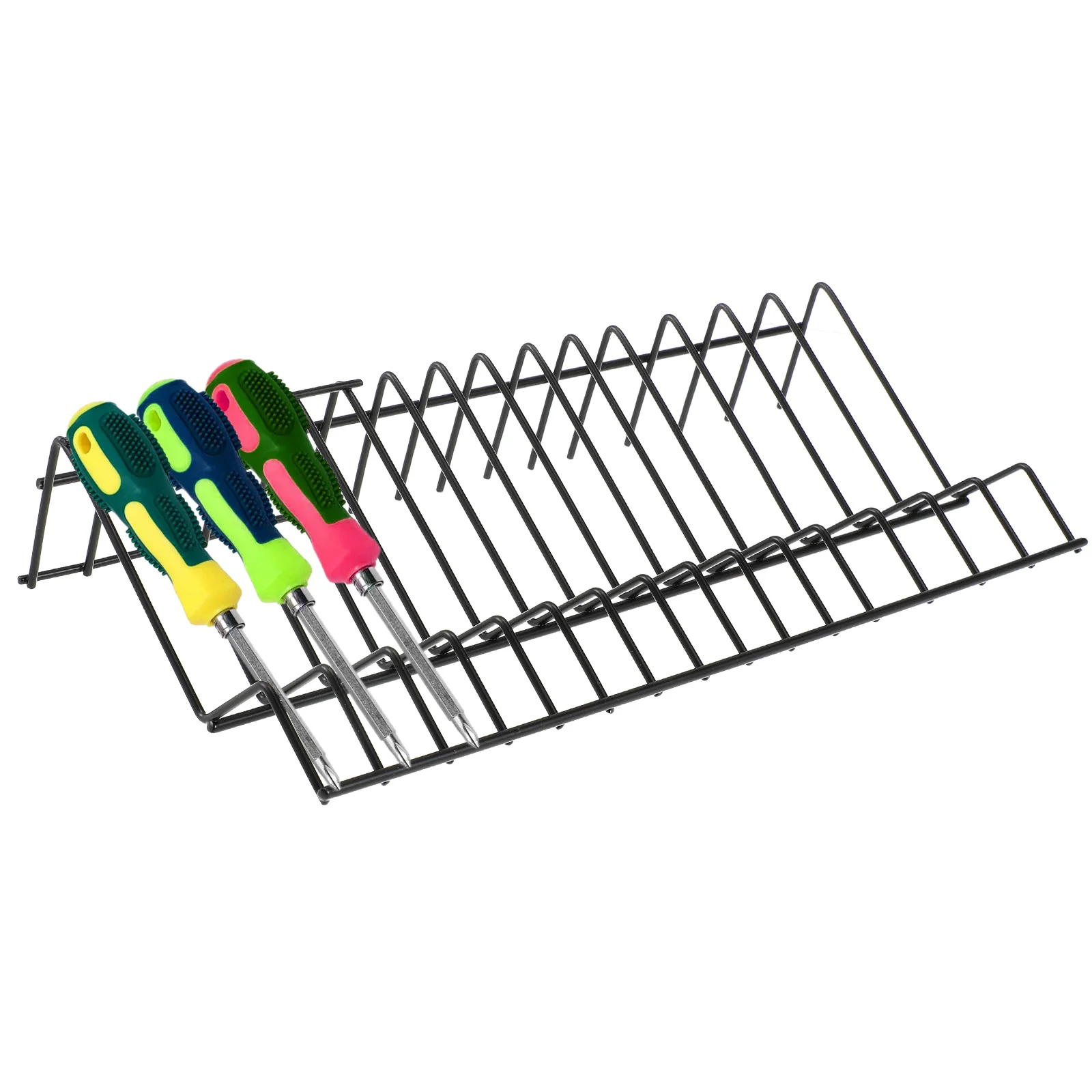 

Pliers Storage Rack Workbench Organizer Wire Tool Case Shelf Large Wrought Iron Toolbox