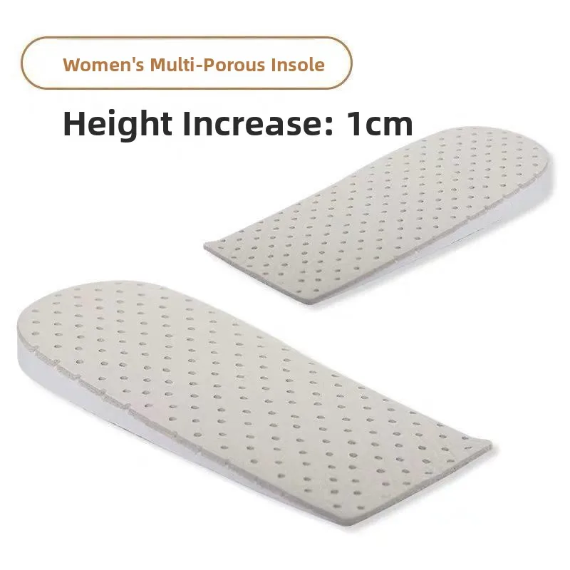 Invisible Comfortable 1cm Heightening Shoe Insoles Breathable Men Women Half Pad Not Tired Walking around All Day Long