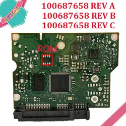 1Pcs Seagate desktop hard disk board number 100687658 REV C , 100687658 REV B , 100687658 REV A / 1332