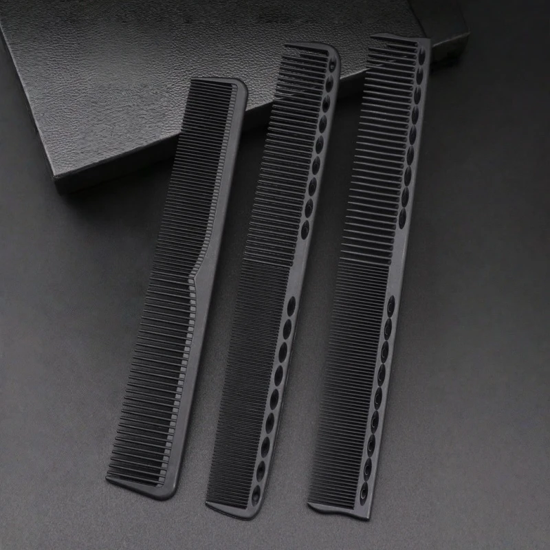 Carbon Faser Haar Schneiden Kamm Coiffeur Professionelle Barber Kämme Hohe Temperatur Widerstand Friseur Friseur Pinsel – Detail 18