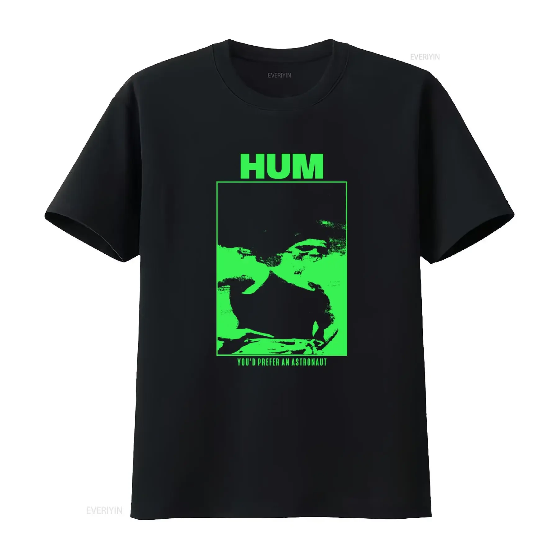 Hum You'd Prefer An Astronaut T Shirt Made To Order Unique Design Perfect For Music Fans vintage Washed Top For Everyday Wear
