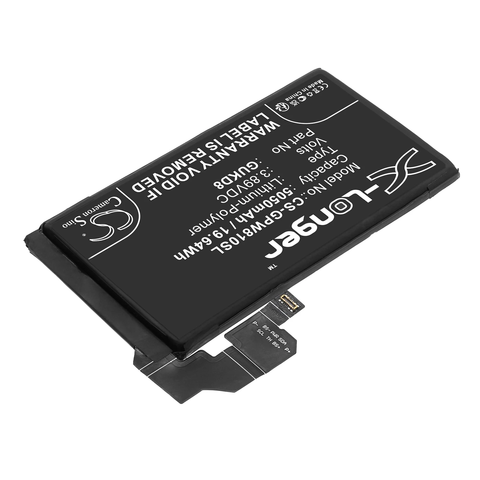 Cameron Sino 3.89V 5050mAh Mobile, SmartPhone Battery GUKD8, G949-00704-01 for Google Pixel 8 Pro 5G, GC3VE, Pixel 8 Pro +TOOLS