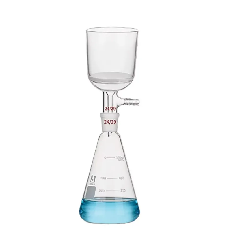 

Filter bottle collection Brinell filter funnel 100ml with glass plate or fuse plate and conical bottle 500ml with connector 24 #