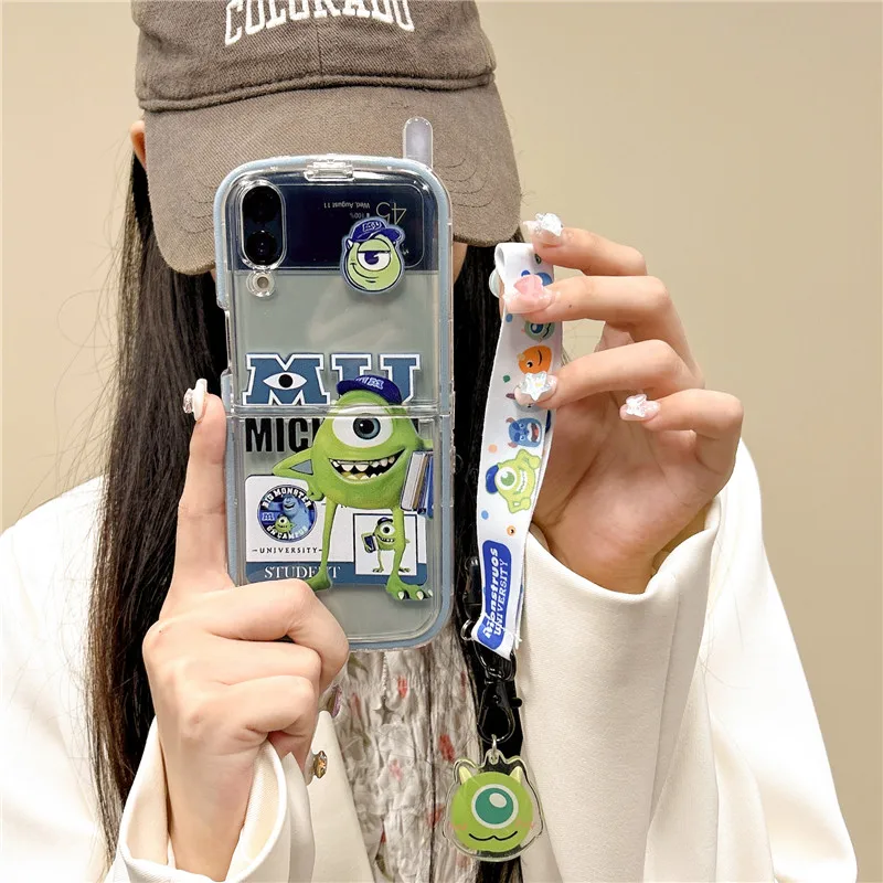 

Big Brother New Style Phone Case Anime Disney Monsters University Toy Story Stitch For Samsung Galaxy Z Flip 5 3 4 Cover