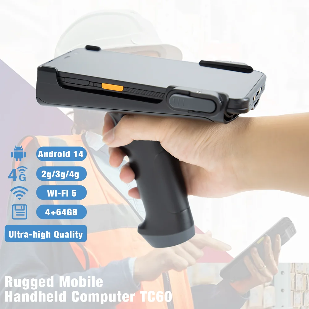 6 Inch Ultra High Quality Android 14 GMS 13.56MHz CE Certified TC27 Mobile Handheld Computer Data Terminal Barcode Scanner Stock