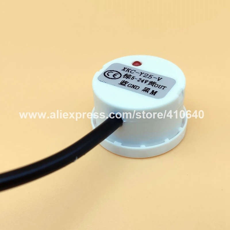 20 Pcs XKC-Y25-V Non-contact Capacitance 5-24V DC Level Sensor Level Transducer Easy to Install Mini Size No Need Touch Water