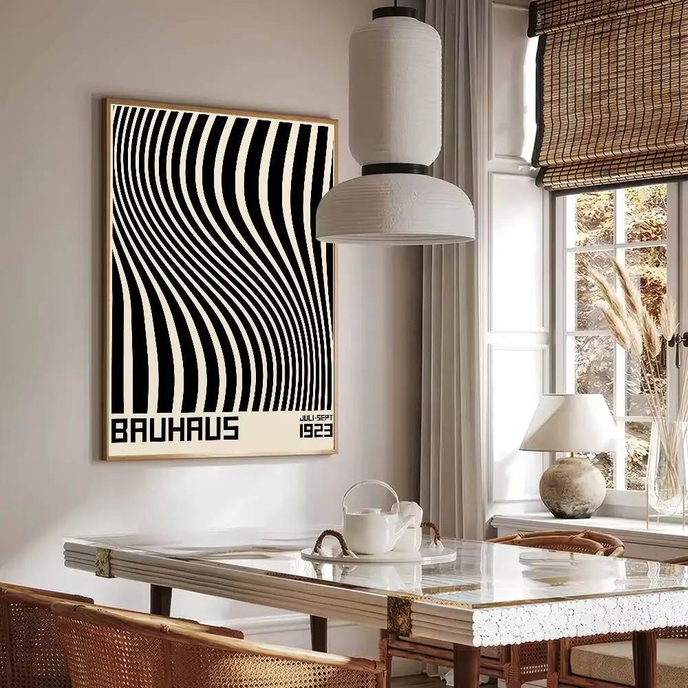 الفن الحديث باوهاوس بساطتها الملصقات الكلاسيكية خمر غرفة بار مقهى ديكور الشمال ديكور المنزل #6