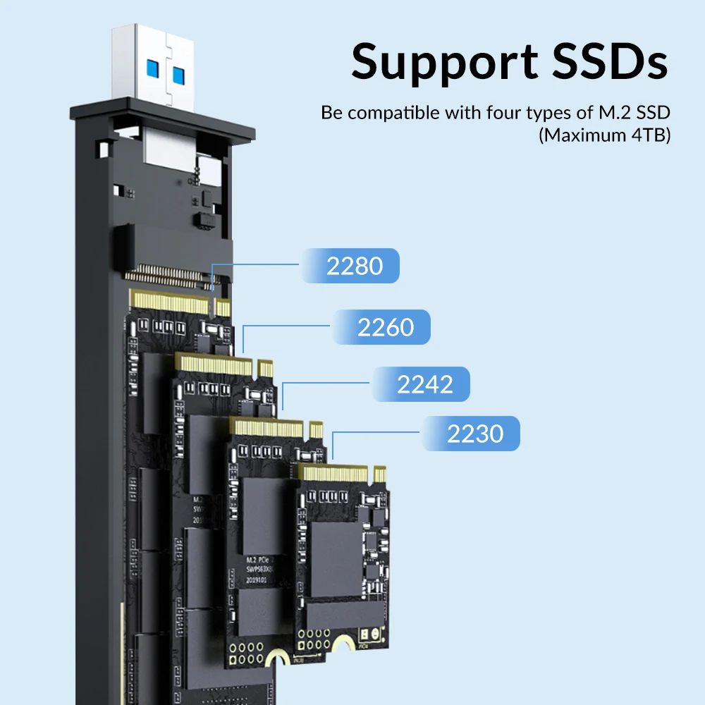 PHIXERO Dual protocs M.2 NVME NGFF SATA Enclosure USB A Type C SSD custodia per disco rigido HD esterno M2 Gen2 Storage Box per Laptop