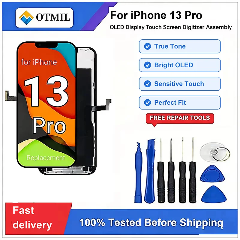 OLED LCD For IPhone13Pro Screen Replacement Display Touch Screen Digitizer Full Assembly with OLED Easy Installation