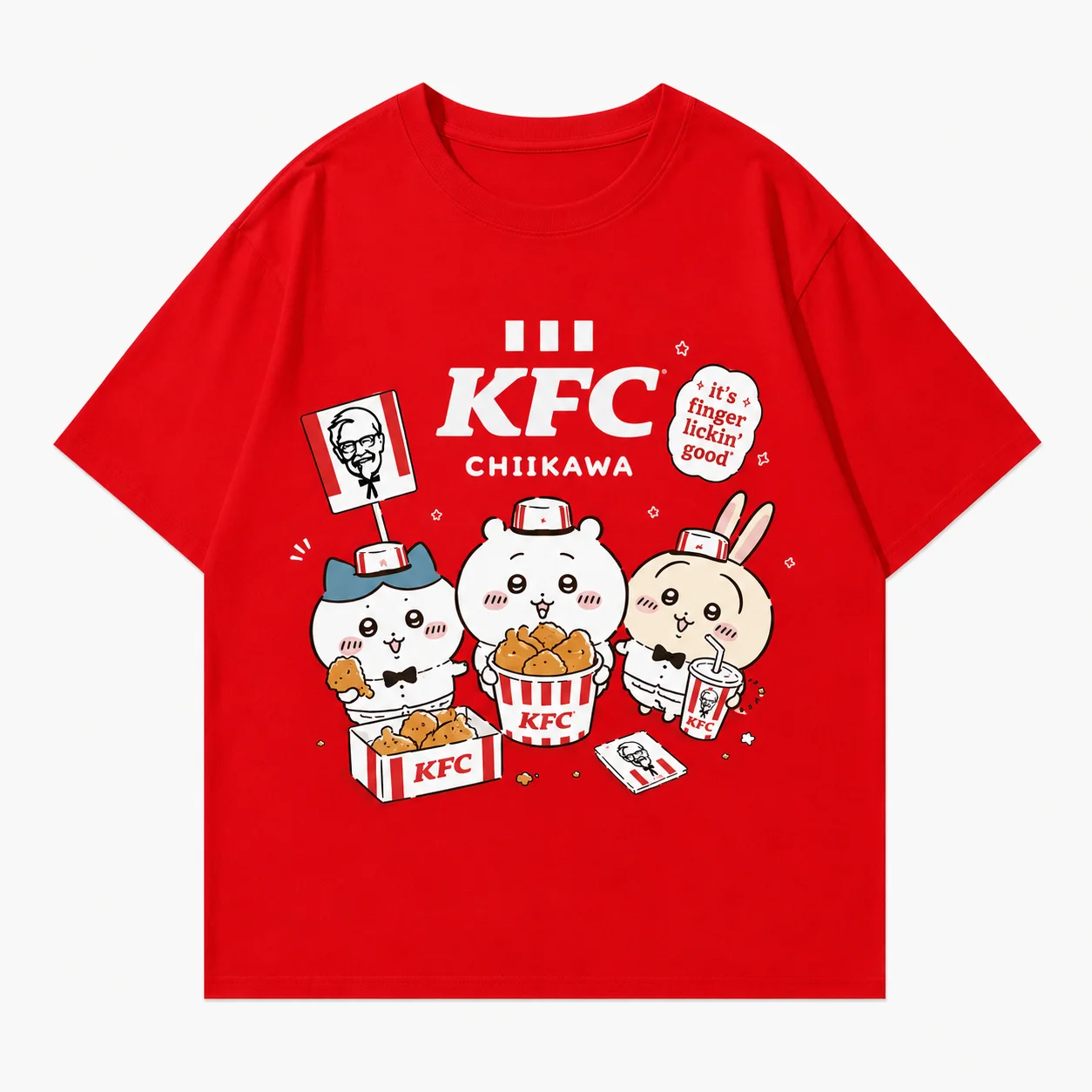CHIIKAWA Sommer Eltern-Kind Reines Baumwoll-T-Shirt Bequem Atmungsaktiv Hochwertig Ins Y2k Herren T-Shirts Kleidung für Männer – Detail 6