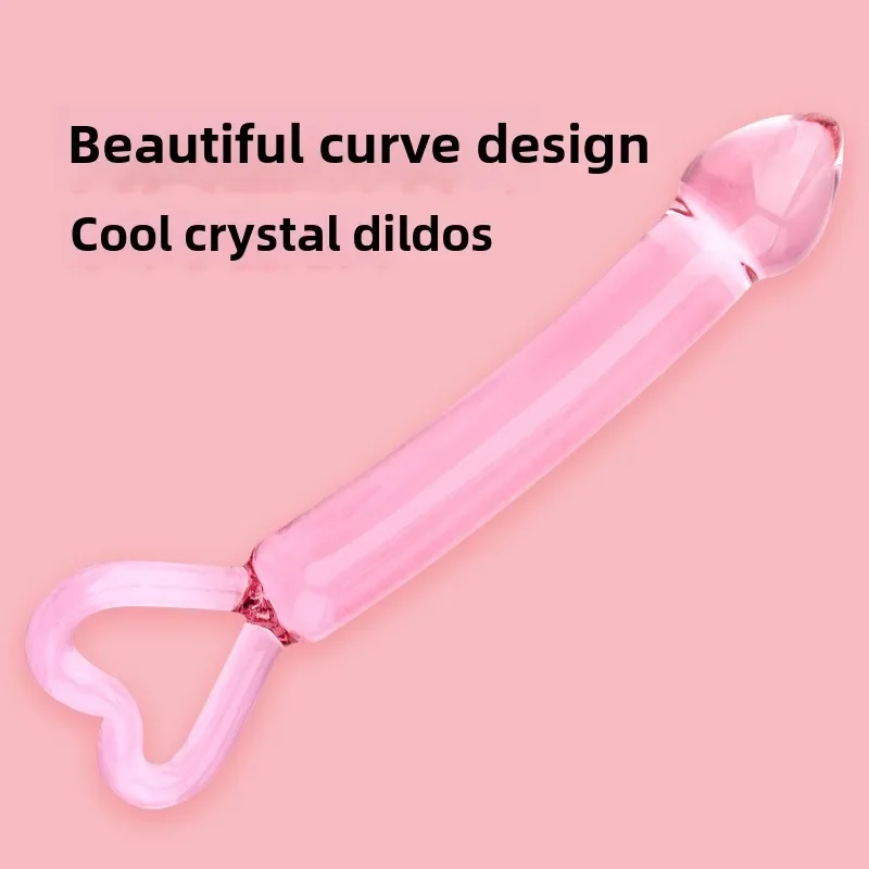 جديد على شكل قلب كريستال القضيب أواني الذكور الإناث عودة المحكمة المكونات الشرج سيلا حبة الاستمناء عصا الاحترار المنتجات الجنسية #6