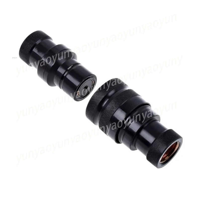 Quick Stop Water Cooling Fitting, Leak Proof Disconnect Valve for PC Water Loop, External Radiator Part