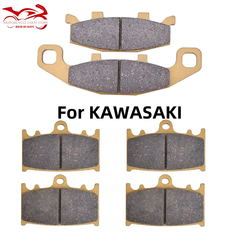 Front Rear Brake Pads For Kawasaki ZZR400 ZZR1100 ZR1100 GPZ900R A7-A8 GPZ900 R ZZR 400 ZZR 1100 ZR 1100 GPZ 900R A7-A8 GPZ 900R