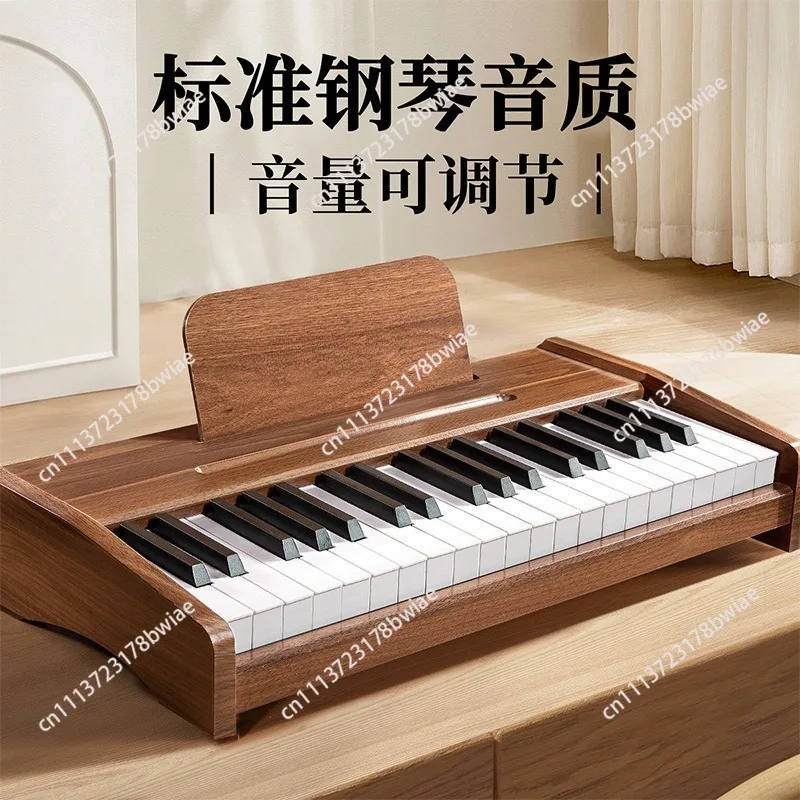 Children's 37-Key Wooden Electronic Organ | Baby Music Enlightenment Piano | Professional Birthday Gift