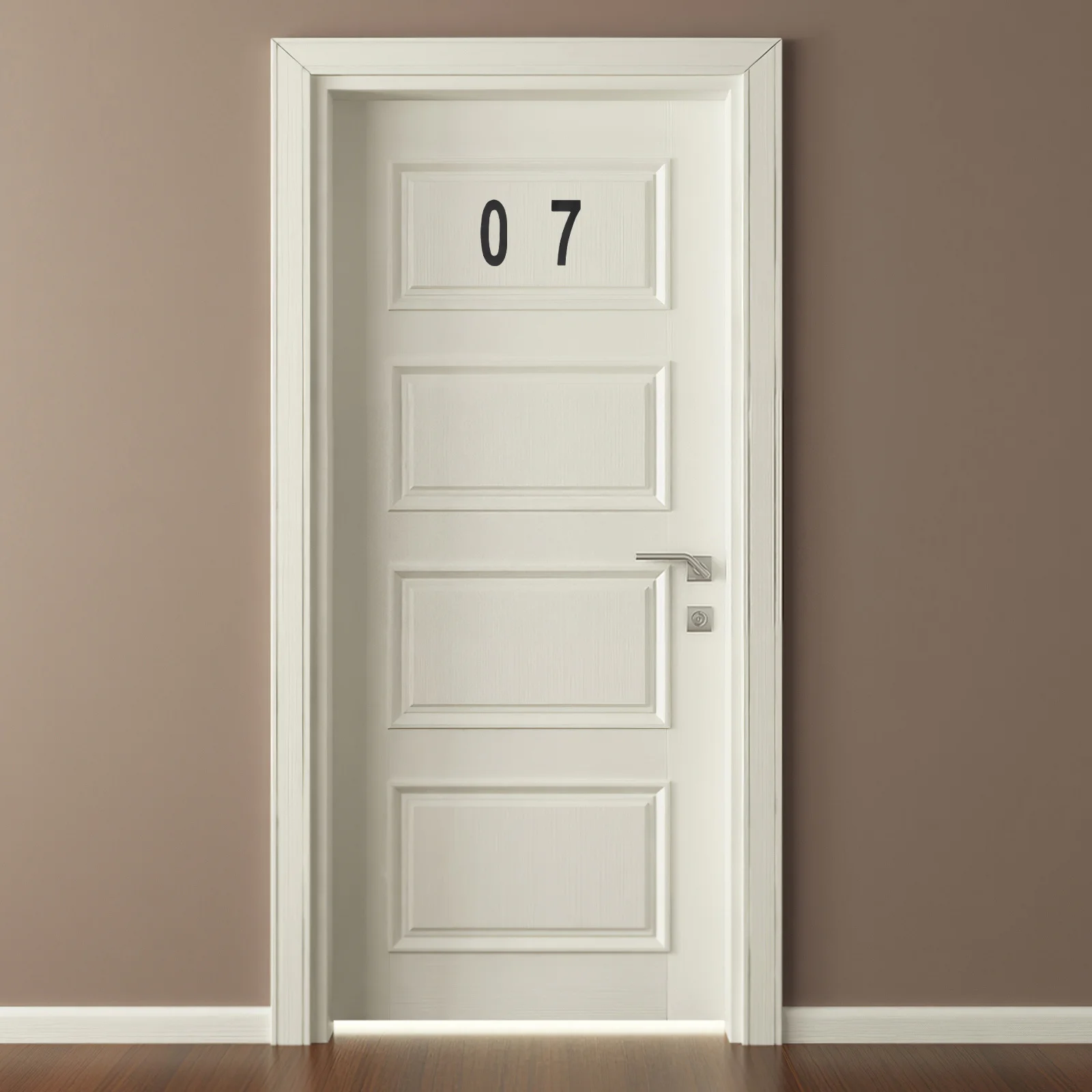 

8 Sheets Hollow Out Number Decals Self Adhesive Waterproof Address Stickers for Mailbox Door Window Exterior House Number Sign