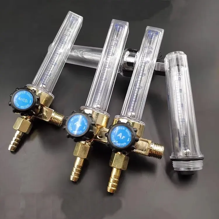 Universal ar Flow Meter Tubo Duplo Alívio de Pressão Fluxômetro Tubo Duplo Argônio Interruptor Redutor de Pressão