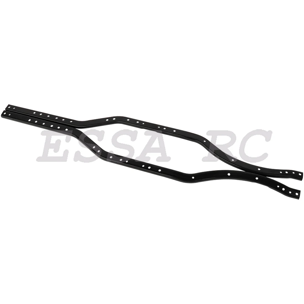 Black Steel 6x6 Chassis Frame Rails For Axial SCX10 90046 90047 1/10 RC Crawler Car Parts