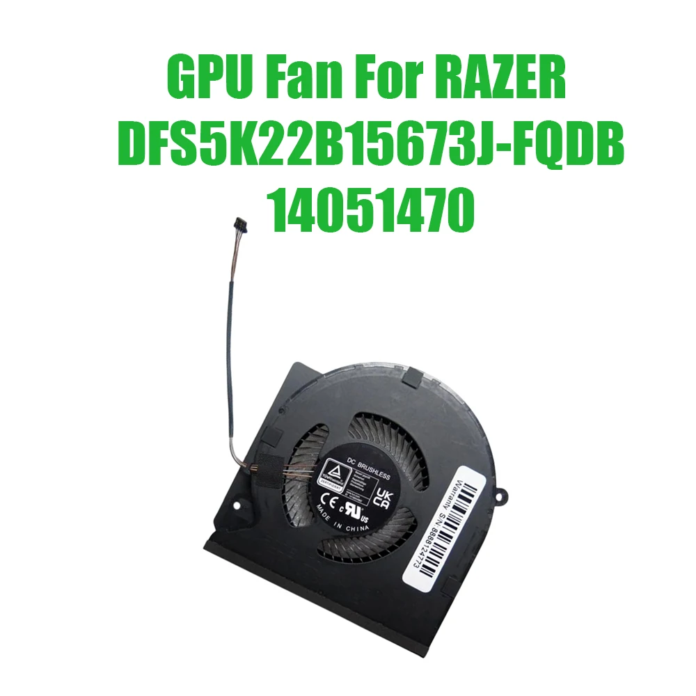 For RAZER DFS5K22B15673J-FQDB 14051470 DC5V Replacement Laptop GPU Fan