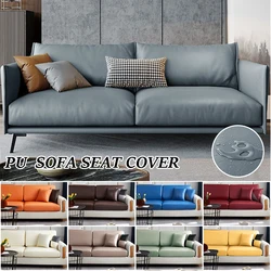 PU Leather Sofa Cover Durable Waterproof Sofa Seat Cushion Cover For Living Room Stretch L-shaped Sofa Slipcovers Protector