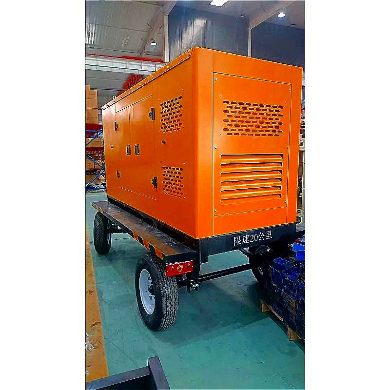 30kw 50KW Generator Set Wheels Silent Box Generator 380v Three Phase Generator Sets Electricity 60Hz Genset Sets for Mexico