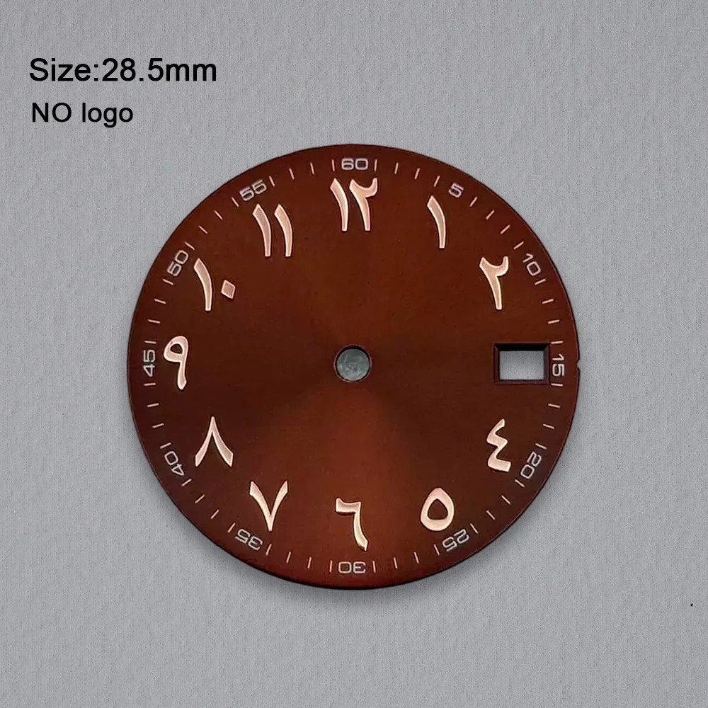 28.5mm No Logo Arabic Numeral Blank Dial For NH35 Movement High-Quality Custom Logo Watch Dials Hands Accessories Repair Tools