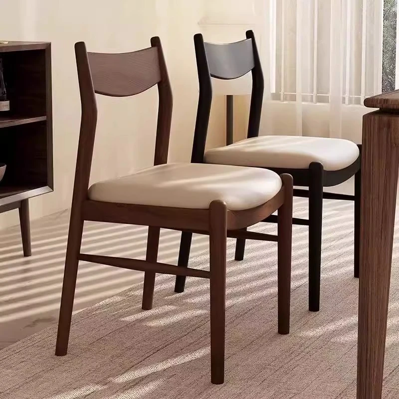 Housse de chaise de salle à manger en bois massif, ensemble de Table à manger, 4 chaises pour meubles de salon de Restaurant, chaise de Style nordique moderne