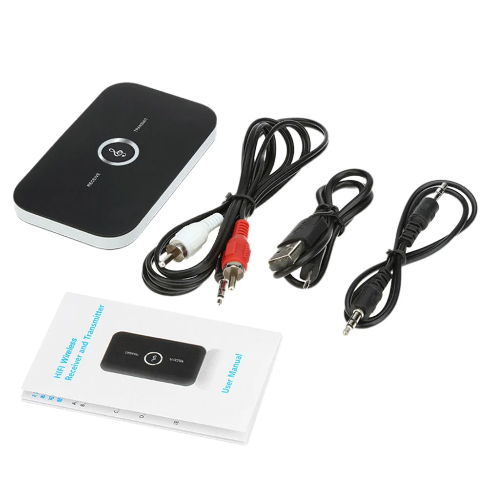 1 set Transmitter Receiver Dual Mode Wireless Audio Adapter For Home Office Dorm Use Portable Stereo Streaming Device