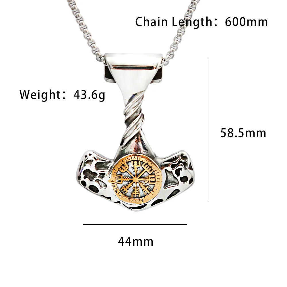 100pcs/lot Hot selling Titanium Steel Jewelry Wholesale Compass Rune Letter Necklace for Women and Men Stainless Steel Trendy Pe