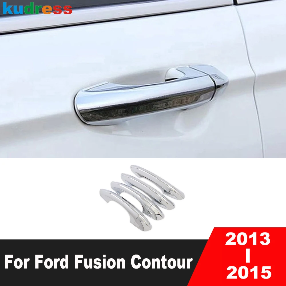 

For Ford Fusion Contour MONDEO 2013 2014 2015 ABS Chrome Side Door Handle Cover Trim Door Catch Molding Overlay Car Accessories