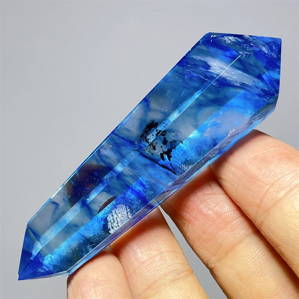 Molten Stone Quartz Crystal Non-Natural Tower Double Point Feng Shui Reiki Crystal Mineral Decoration Gem Gift Feng Shui Energy